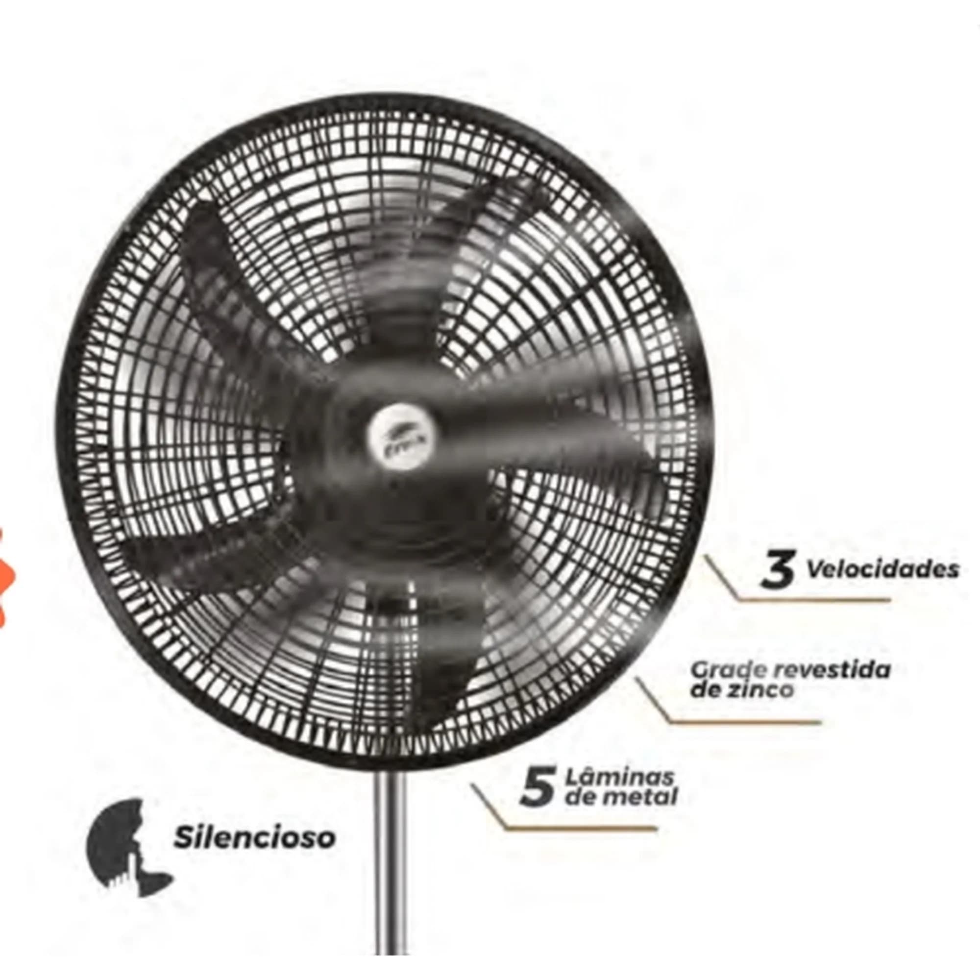 Ventilador Coluna 18 pol, 110v Evoox 02 Unidades