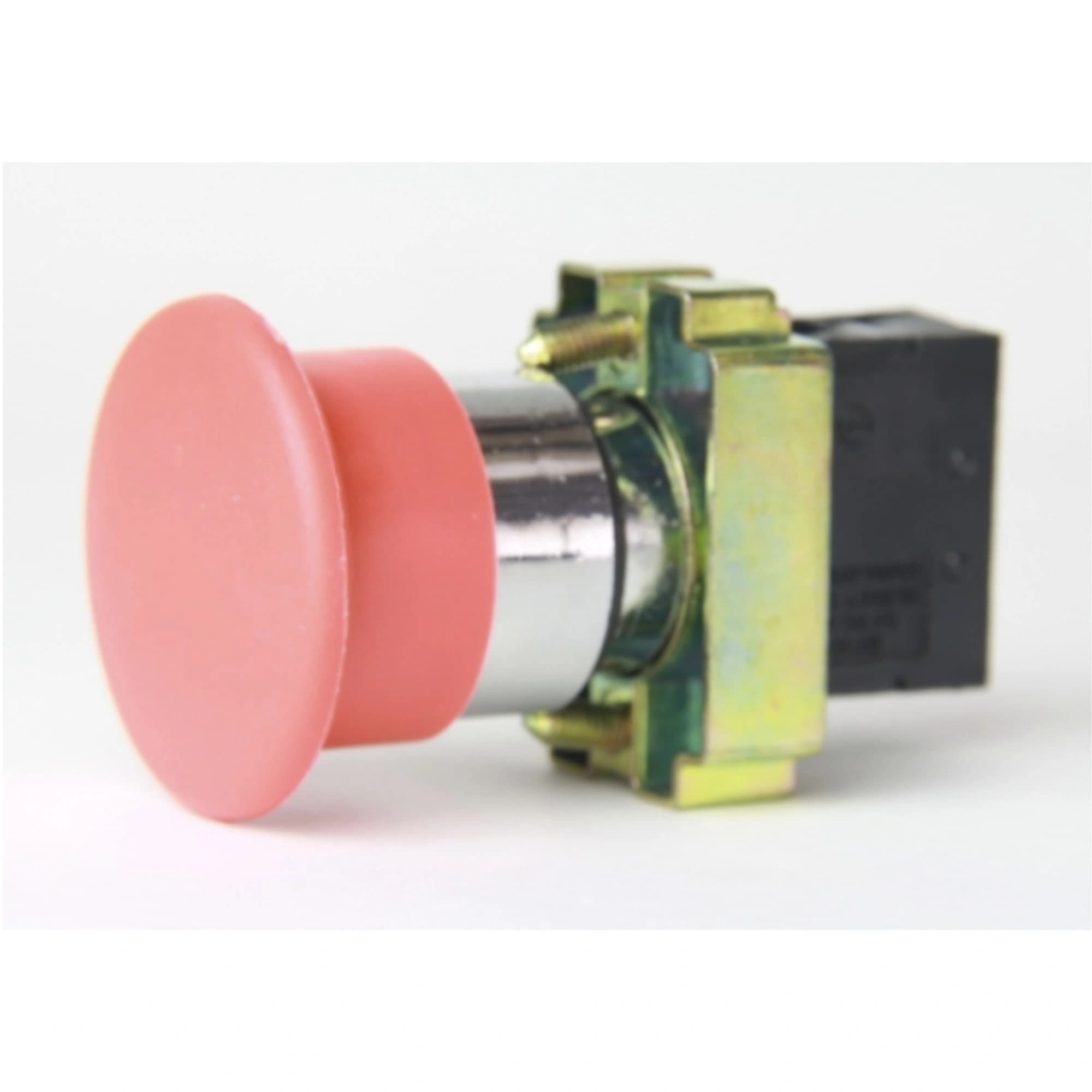 Botão de comando metálico 22mm vermelho 1NF HB2-BC42