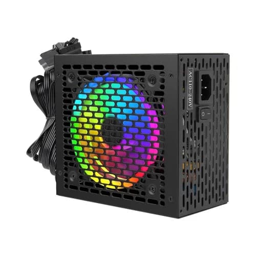 FONTE 650W NEW HERO 80 PLUS BRONZE - PFC ATIVO - TESLA RGB NH-TPS650W