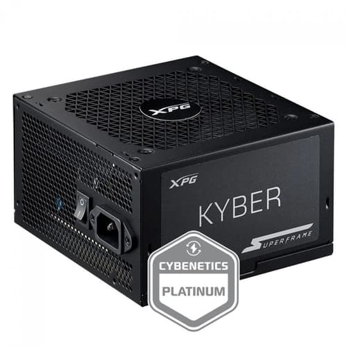 FONTE 850W XPG KYBER 80 PLUS GOLD ATX 3.1 CYBENETICS PLATINUM, COM CONECTOR PCIE 5.0, PFC ATIVO, KYBER850G BK C BR COM CABO DE FORCA