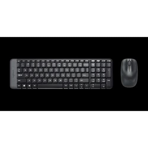 KIT LOGITECH TECLADO E MOUSE SEM FIO MK220 - LAYOUT INTERNACIONAL