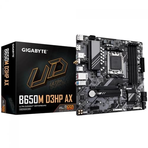 PLACA MAE GIGABYTE B650M D3HP AX WI FI 4X DDR5, SOCKET AMD AM5, M-ATX, CHIPSET AMD B650, B650M-D3HP