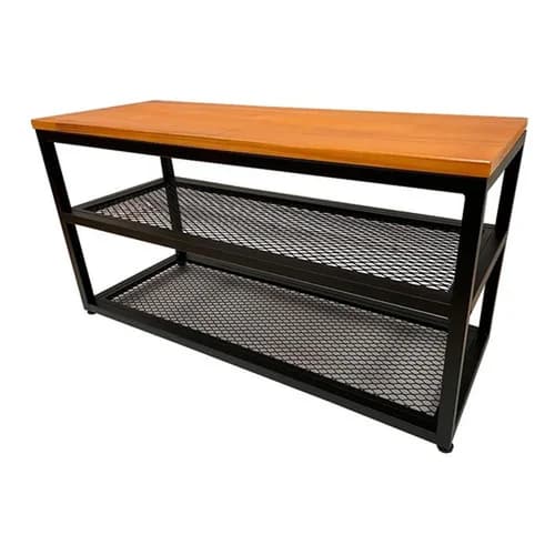 Sapateira Banco Organizadora Estilo Industrial 60cm