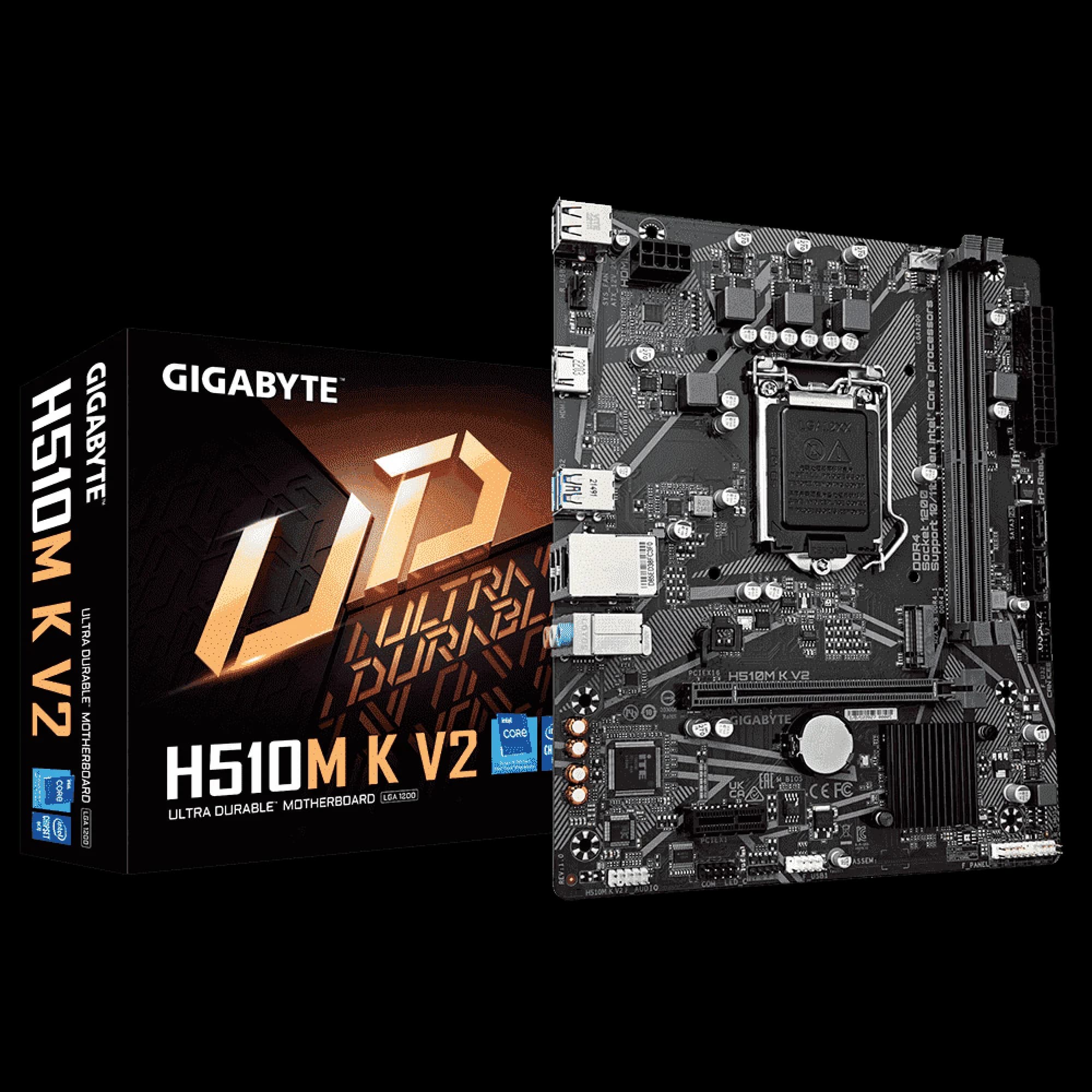PLACA MAE GIGABYTE H510M K ULTRA DURABLE, INTEL LGA 1200, MATX, DDR4