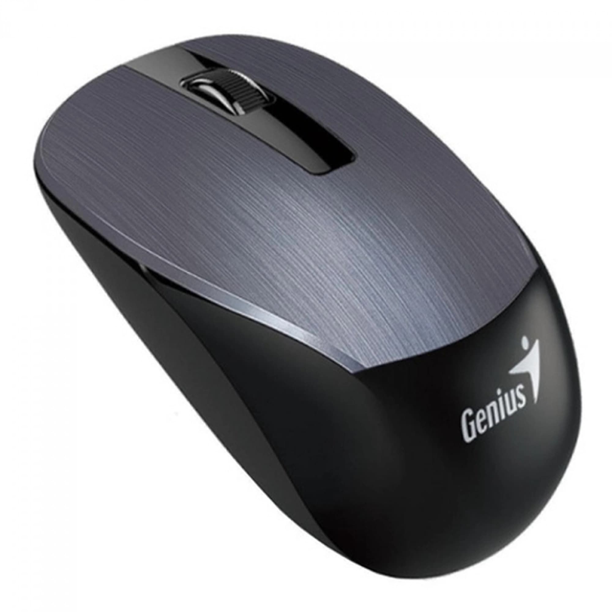 MOUSE SEM FIO GENIUS SILENT CINZA METALIZADO NX-7015, 1200DPI 3 BOTOES