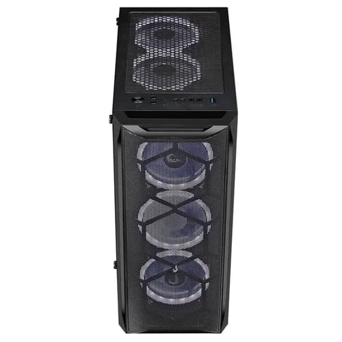 GABINETE GAMER RISE MODE Z3 LATERAL E FRONTAL E VIDRO TEMPERADO SEM FAN RM-Z03-03-FB