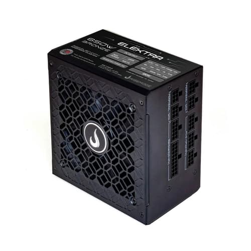 FONTE 650W RISE MODE 80 PLUS BRONZE ELEKTRA PFC ATIVO FULL MODULAR BLACK OEM