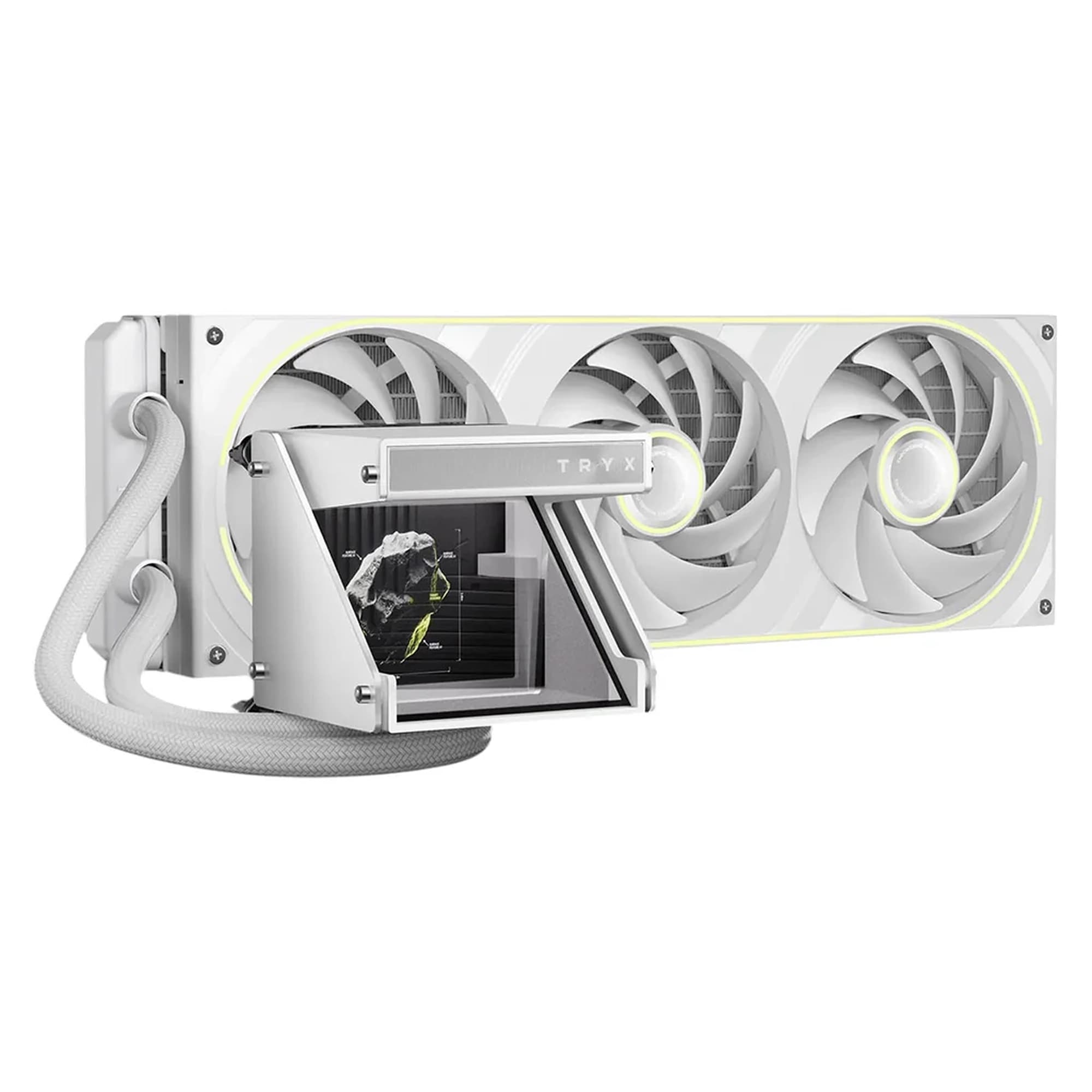 WATERCOOLER R5 TRYX HOLO WHITE 360MM COM TELA HOLOGRAFICA DE 3.5MM TDP 280W