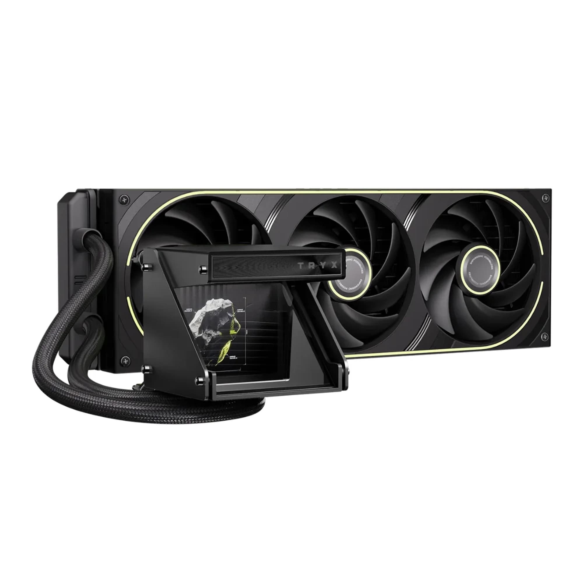 WATERCOOLER R5 TRYX HOLO BLACK 360MM COM TELA HOLOGRAFICA DE 3.5MM TDP 280W