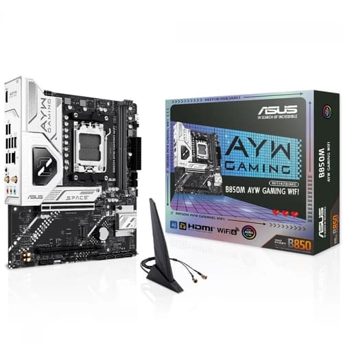 PLACA MAE ASUS B850M AYM GAMING WIFI CHIPSET B850, AMD AM5, MATX, DDR5, - 0119394-01