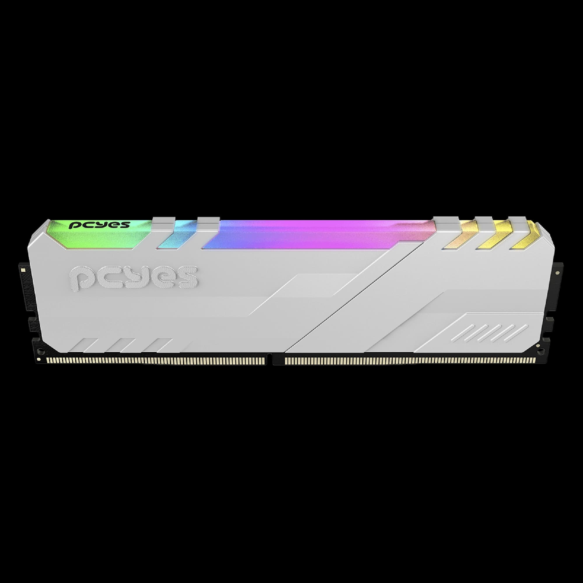 PENTE DE MEMORIA DDR4 16GB 3200MHZ PCYES WHITE COM RGB - PM163200D4WR