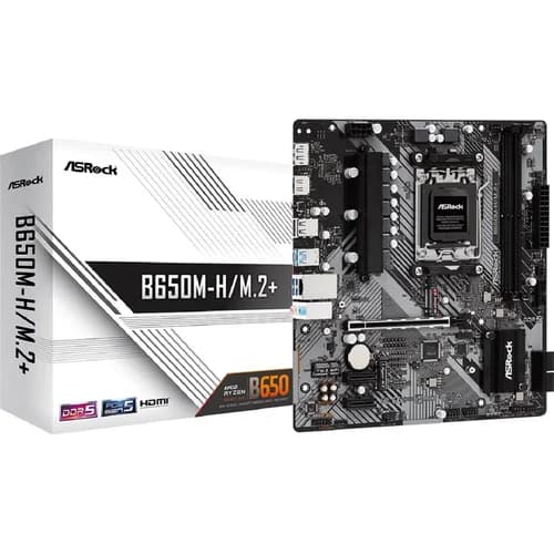 PLACA MAE ASROCK B650M-H/M2 PLUS AM5, DDR5 SLOT M.2 GEN 5X4, HDMI DP, USB3.2