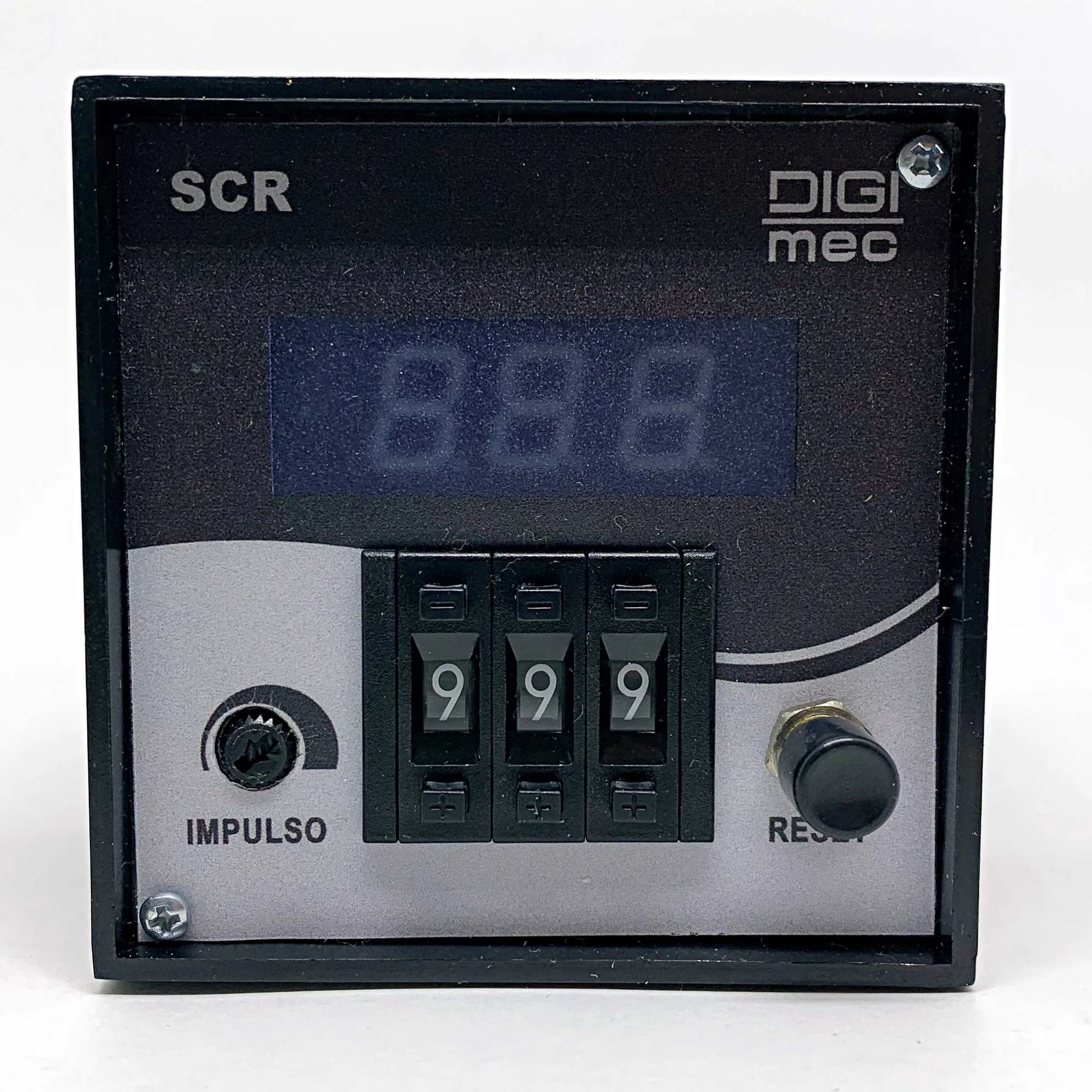 Contador de Impulsos 72x72mm SCR/3 Digimec