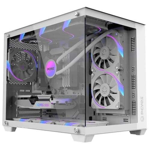 GABINETE GAMER PCYES FORCEFIELD V2 WHITE GHOST - GFFV2WG