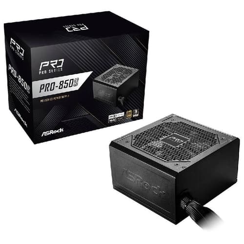 FONTE 850W ASROCK 80 PLUS GOLD BLACK PRO-850G