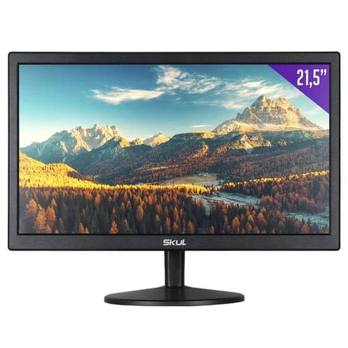 MONITOR 21,5" SKUL OFFICE LED 75HZ, FULL HD, 5MS COM ENTRADA HDMI+VGA - SM2155MS