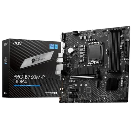 PLACA MAE MSI B760M-P DDR4 4X (LGA 1700, 4XDDR4/ HDMI/DP/VGA/ M.2/ USB 3.2)