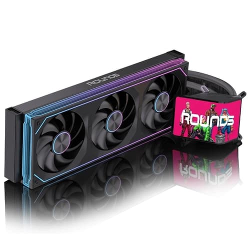 WATERCOOLER R5 HORIZON BLACK ARGB TELA PANORAMICA CURVA DE 6,67 360MM TDP 300W