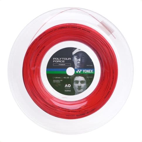 Passada de Corda Yonex Poly Tour Force 16 1.25mm - Vermelha