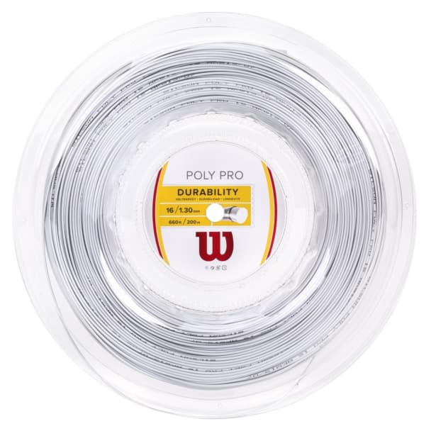 Passada de Corda Wilson Poly Pro 16L 1.30mm - Prata